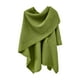 thumbnail image 4 of Capa de punto elegante para mujer, chal liso con parte delantera grande, tejido con tacto calado, para otoño e invierno, 4 of 5