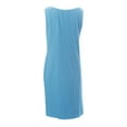 thumbnail image 2 of VELVET by Graham & Spencer Women's Ruched Sleeveless Dress Medium Blue, 2 of 3