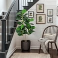 thumbnail image 7 of Kselythan 4ft Artificial Potted Fiddle Tree,Artificial Tree,Faux Fiddle Leaf Fig Tree,Ficus Tree Artificial for Home Decor,Fake Lyrata Fig Plants Green Tree with Pot for Indoor Outdoor Home Office, 7 of 7