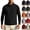 Black, variant on Men's Warm Thermal Polar Fleece Vest Sleeveless Jacket Full Zip Mock Neck Body Warmer with Pockets for Hiking Camping Travel Outdoor Fall, Black, M