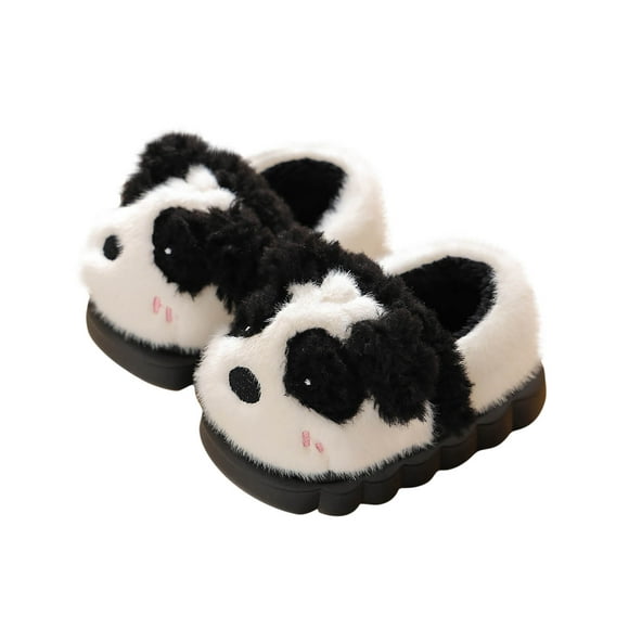 pisexur Toddler Girls Boys Home Slippers Fuzzy Warm Winter Indoor Bunny House Slipper Kids Lightweight Plush Shoes
