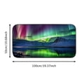 thumbnail image 5 of ONETECH Aurora Borealis Mountains Lake Square Floor Mat - Indoor/Outdoor/Front Door/Bathroom Mats for Home Entrance Outside Entry 19.68*39.37 in, 5 of 6