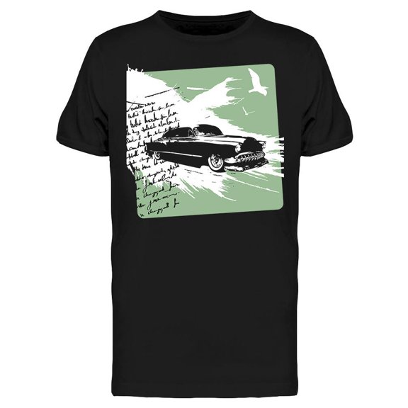 Classic Car Freedom T-Shirt Men -Image by Shutterstock, Male 3X-Large