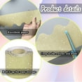 thumbnail image 6 of 65 Feet Sparkle Self-Adhesive Bulletin Stickers,Gold Glitter Scalloped Bulletin Board Border,Shiny Decorative Border Trims,Chalkboard Cork Decoration Strips,for Home Office By Scheam, 6 of 7