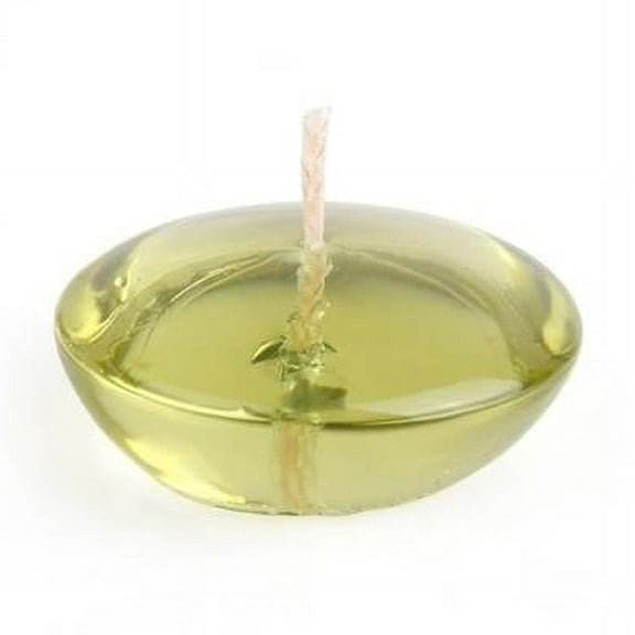 Jeco CFZ-109-12 3 in. Clear Sage Gel Floating Candles, Green - 72 Piece