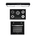 thumbnail image 1 of Combo DISA HOME Parrilla a Gas 5 Quemadores Cristal Templado, Campana Extractora de Pared Negro Mate Disa Home 40-11-0-012, 1 of 8