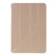 thumbnail image 1 of KAIYANG Funda de piel inteligente con soporte Origami para iPad Air 11 (2024) / Air (2022) / (2020) - Verde marrón claro multicolor, 1 of 5
