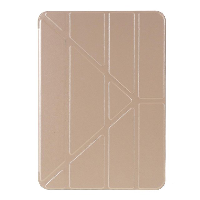 KAIYANG Funda de piel inteligente con soporte Origami para iPad Air 11 (2024) / Air (2022) / (2020) - Verde marrón claro multicolor