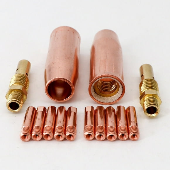 14pcs 0.035\" MIG Welding for 100L Contact Tip Gas Diffuer Nozzle for M3