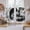White, variant on Grey Trains Kitchen Curtains 45 Inch Length, Black White Vintage Tunnels Hand Print Tiers Curtains for Bathroom Bedroom Cafe, Light Filtering Small Window Treatment Short Drapes 2 Panels 42"Wx45"L