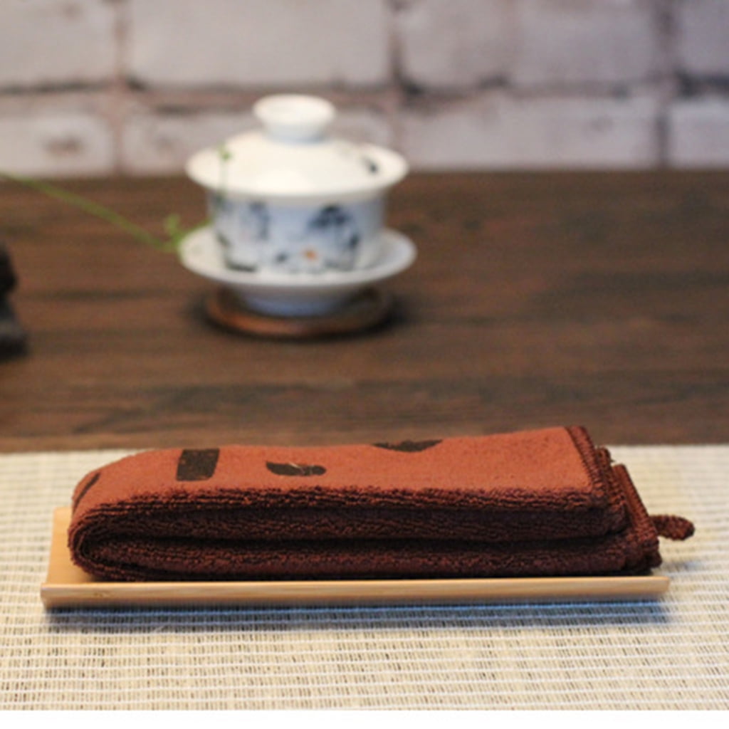 Bamboo Gong Fu Tea Tools Tea Accessories Tea Scoop Tea Towel Holder Brown 2 