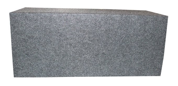 NEW Q-Power QSMBASS15 Dual 15/" Carpet Subwoofer Sub Box Sealed Speaker Enclosure