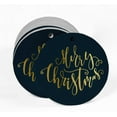 thumbnail image 2 of Inkdotpot Real Gold Foil Merry Christmas Tag Favor Hang Paper Tag 100 Piece, 2 of 7