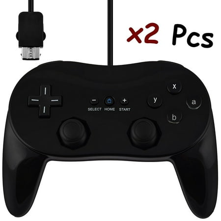 2-pack Classic Controller Pro for Nintendo Wii - (Best Wii Classic Controller)