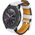 thumbnail image 1 of Compatible for Huawei Watch GT3/GT3 Pro 46mm Strap Leather, 22mm Quick Release Watch Strap Soft Sport Replacement Strap White, 1 of 4