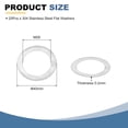 thumbnail image 2 of 20 Pcs Rondelles Plates en Acier Inoxydable 304, M28x40x0.2mm Espaceurs Plats Ultra Fins, 2 of 6
