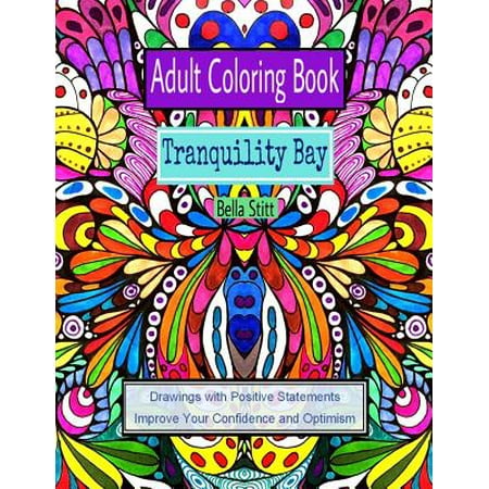 Adult Coloring Book Tranquility Bay Drawings With