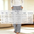 thumbnail image 4 of Liuinsasek Womens Casual Lounge Long Pants Fashion Solid Color Lightweight Pajama Pants Elastic Waist with Pockets Wide Leg Yoga Pants, 4 of 10