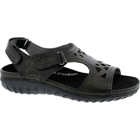 Women's Drew Embark Sandal Black Leather 7.5 W
