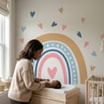 thumbnail image 2 of Unique Bargains 4 Sets Peel and Stick Wall Stickers Rainbow Hearts Dots 23.6" x 15.7", 2 of 8