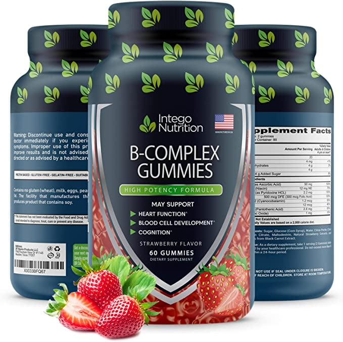 Intego Nutrition Vitamin B Complex Gummies Adult Gummy Multivitamins