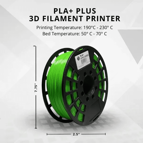 IIID MAX | Apple Green PLA Plus Filament | 1kg - 1.75mm
