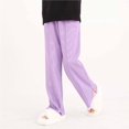 thumbnail image 5 of Toddler Summer Pants Baggy Girls Joggers Full Length Pants Children's Casual Pants Boys' Quick Drying Pants Children's Slim Pants Wearing Straight Leg Pants On The Outside Purple 6 Years, 5 of 7