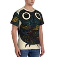 thumbnail image 5 of Rocae Owl with Mandala for Men's Moisture-Wicking Crew Tee - T-Shirt for Sports, Outdoor Activities, and Casual WearSmall, 5 of 9