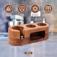 thumbnail image 2 of Espresso Tamping Station Wooden Coffee Tamper Station 51/58mm Espresso Tamper Holder with Non Slip Pad for Home Coffee Shop Use, 2 of 10