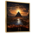 thumbnail image 2 of Designart "Golden Pyramids of Egypt IV" Egypt Floater Framed Canvas Print, 2 of 7