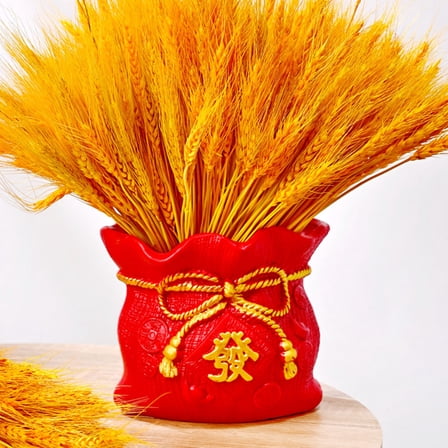 PBPBOX 1Pc Red Ceramic Flower Pot with Fine Workmanship for Indoor Display