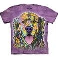 thumbnail image 2 of Russo Golden Retriever Apparel T-Shirt - Purple, 2 of 2