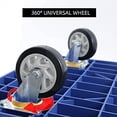 thumbnail image 6 of [US IN STOCK] Truck Cart 880LBS Chinco Star Folding Push Cart Dolly Portable Moving Dolly Cart with 360° Swivel 4' Wheels Heavy Duty Foldable Flatbed Cart for Hand Moving 2022 Upgrade, 6 of 9