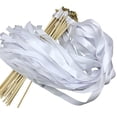 thumbnail image 1 of yuksok 20Pcs Ribbon s Wedding Streamers Comfortable Sturdy with Gold Bells for Best No Lace, 1 of 9