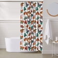 thumbnail image 6 of Shower Curtain, colorful butterfly A Waterproof Fabric Plastic Shower Curtain, Drying Fast Bathroom Curtain with 9 Buttonholes, Ruffle Shower Curtain 60x72in, 6 of 8