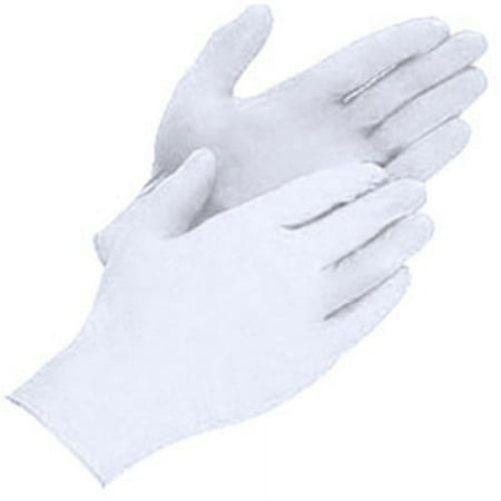 Industrial Grade - 5 Mil White Gloves, S (Pack of 1000 pairs)