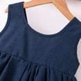 thumbnail image 7 of Cethrio Summer Dresses for Girl 2026, Mid-length Party Casual Sleeveless Birthday Dresses Blue Size 4-5 T, 7 of 7