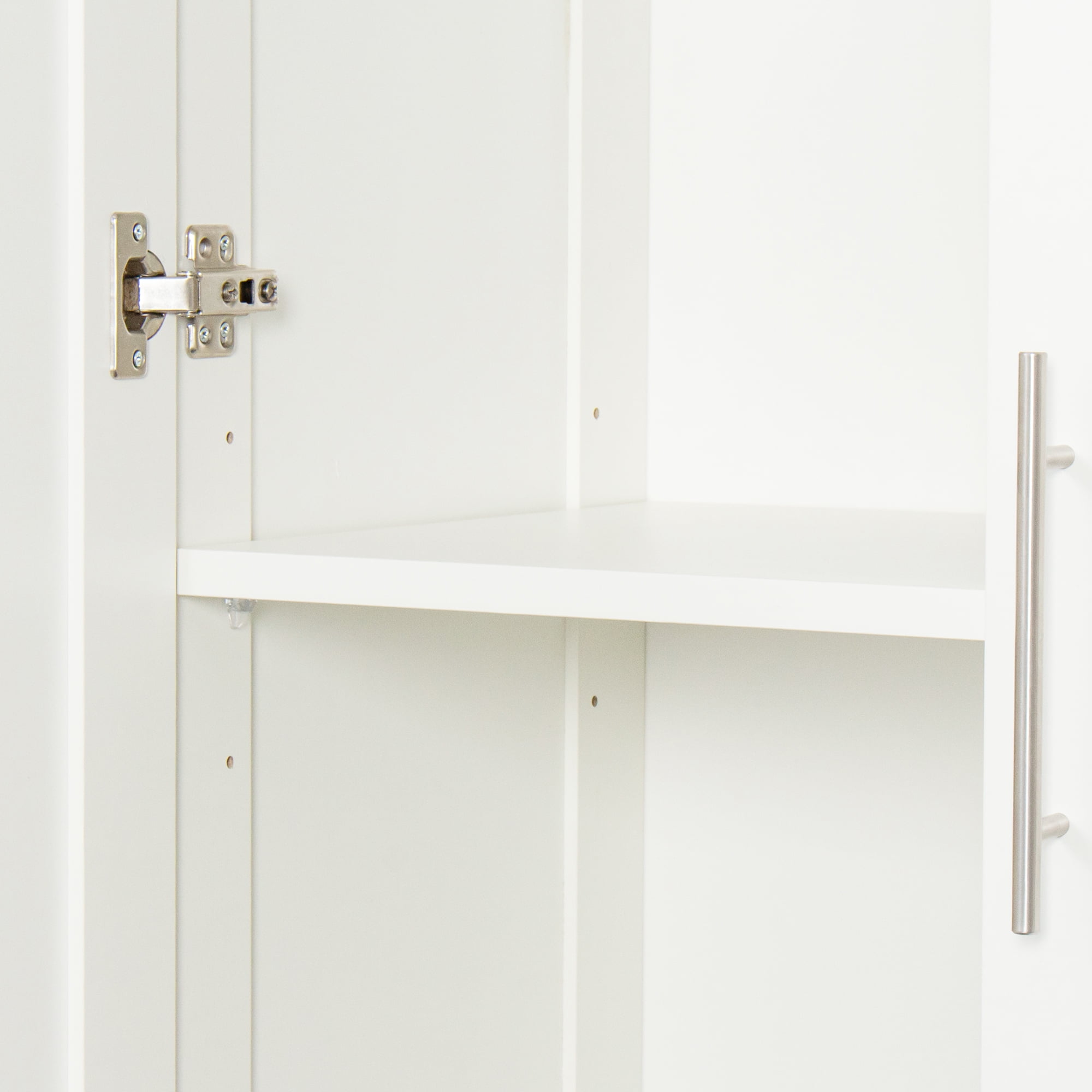 New 71 inch Pantry Cabinet, Kitchen Pantry Storage Cabinets with 2 Door and 3 Shelves, White Pantry Storage Cabinet, Cupboard for Kitchen, Dining Room and Living Room.