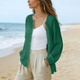 thumbnail image 6 of GZWYHT Cotton Linen Sun Shirt For Women，Uv Protection Shirts For Women Cotton Linen Sun Shirt Womens Athletic Tops Retro Vacation Style Women's Summer tops Hiking Shirts Green L, 6 of 9