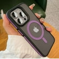 thumbnail image 2 of Luxury Magsafe Two Tone Acrylic Matte Phone Case For IPhone 16 15 14 13 12 11 Pro Max Plus New Magnetic Wireless Charging Cover Green Color For IPhone 15, 2 of 6