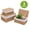 khaki, variant on Tripumer 3pcs Woven Storage Basket Set with Lids & Removable Liners, Dust-Proof Rectangle Organizer Bins for Bedroom Closet Pantry, Khaki