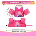 thumbnail image 3 of MoKo Toddler Floaties Swim Vest for 13-30/30-70lbs, Water Wings Swim Training Equipment, Rose & Mermaid, 3 of 7