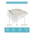 thumbnail image 5 of Quilts Queen Size Bedding Set, Sage Green Eucalyptus Lightweight Quilted Comforter, Weeping Botanical Leaves Linen Soft Reversible Bedspread Coverlet with Pillow Covers for All Season, 90" x 96", 5 of 7