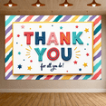 thumbnail image 3 of Colorful Theme Appreciation Banner Decorative Design Thank You Banner Celebration Prop for Employee Recognition Indoor Decoration Event Celebration, 3 of 7