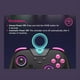 thumbnail image 4 of Mando Inalámbrico para Juegos con Bluetooth para Switch, PC, Teléfono, TV, Steam, RGB, Joystick de Efecto Hall., 4 of 6