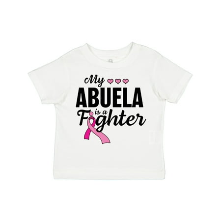 

Inktastic Breast Cancer Awareness My Abuela is a Fighter Gift Toddler Boy or Toddler Girl T-Shirt