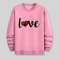 thumbnail image 4 of Generic Mens Valentines Sweatshirts Trendy Love Heart Printed Crewneck Shirts Long Sleeve Loose Crewneck Casual Tee Tops, 4 of 5