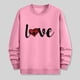 thumbnail image 5 of Amzcrzy Sudadera Para Hombre, Con Estampado De Corazones, Informal, De Manga Larga Y Cuello Redondo, Con Capucha, Color Rosa, L, 5 of 6