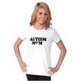 thumbnail image 3 of Autism Mom Awareness Puzzle Piece Womens Slim Fit Graphic Tee Brisco Brands X, 3 of 5