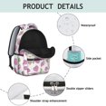 thumbnail image 3 of Pioneer Flower Floral Print Pattern Backpack for School, Cute School Bag with Adjustable Shoulder Straps and Padded Back, 15.3"x11"x7.1", 3 of 4